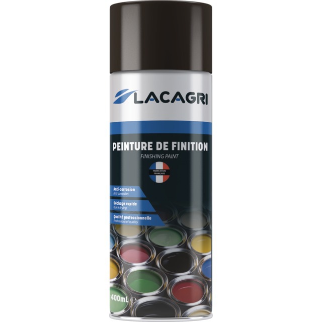 Peinture de Finition Brun Chassis Massey Ferguson Aerosol 400ML Lacagri référence fournisseur 234682
